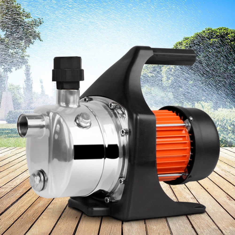 800W Stainless Steel Garden Water Pump - 54L/min - 40m Head