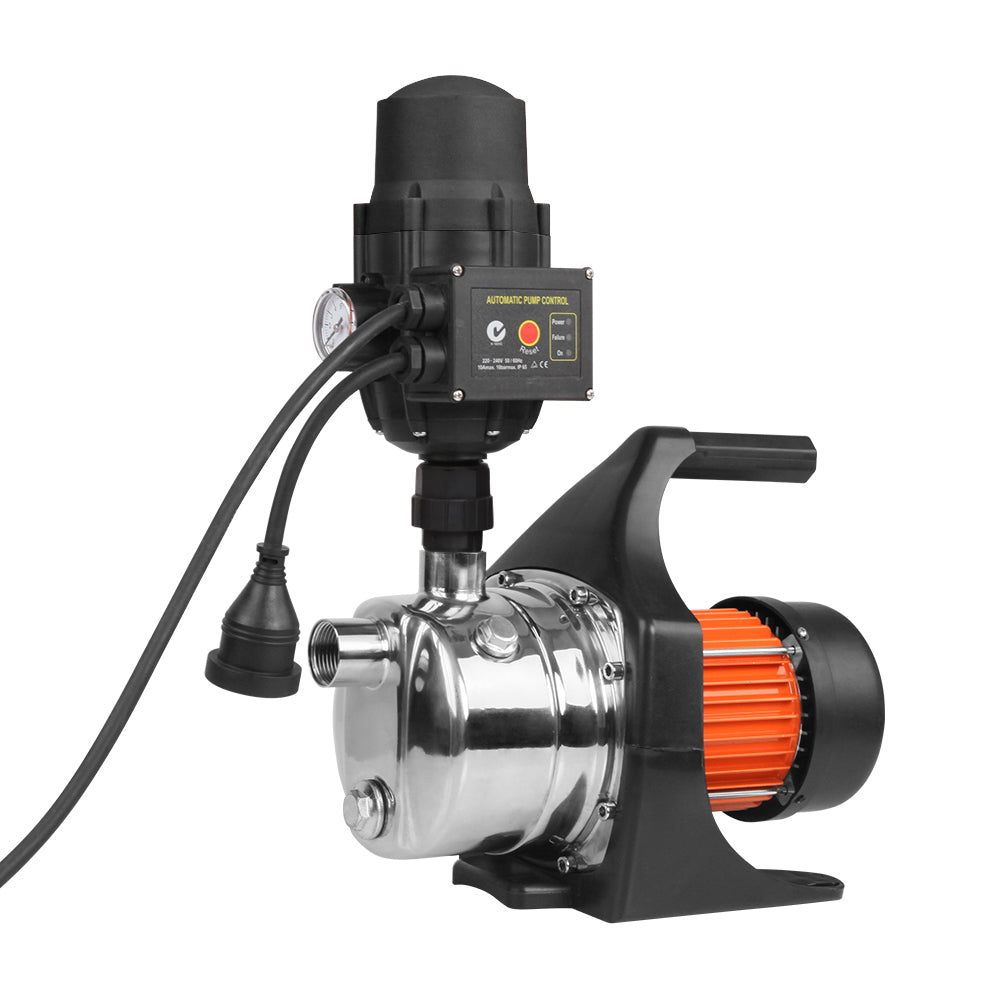Giantz 800W High Pressure Garden Water Pump with Auto Controller - 54L/min - 40m Head