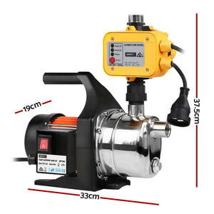 Giantz 800W High Pressure Garden Water Pump with Auto Controller - 54L/min - 40m Head