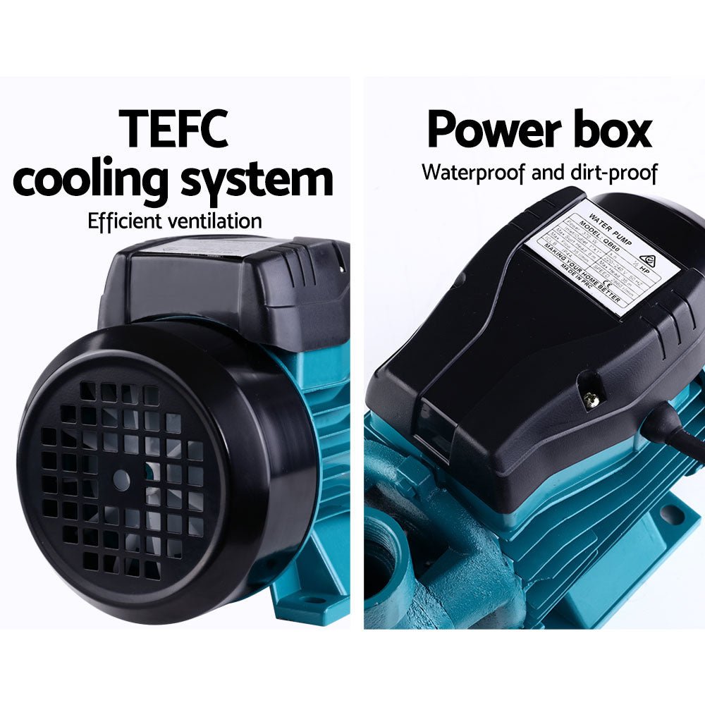 Giantz Peripheral Water Pump QB60 - 35L/min / 35 Meter Head