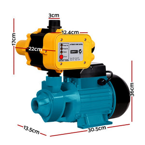 Giantz Auto Peripheral Water Pump QB80 - 750W - 3300L/H - 60m Head