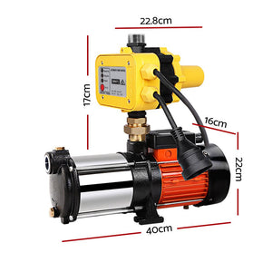 Giantz Multi Stage Water Pressure Pump - 12600L/hr - 58m Head