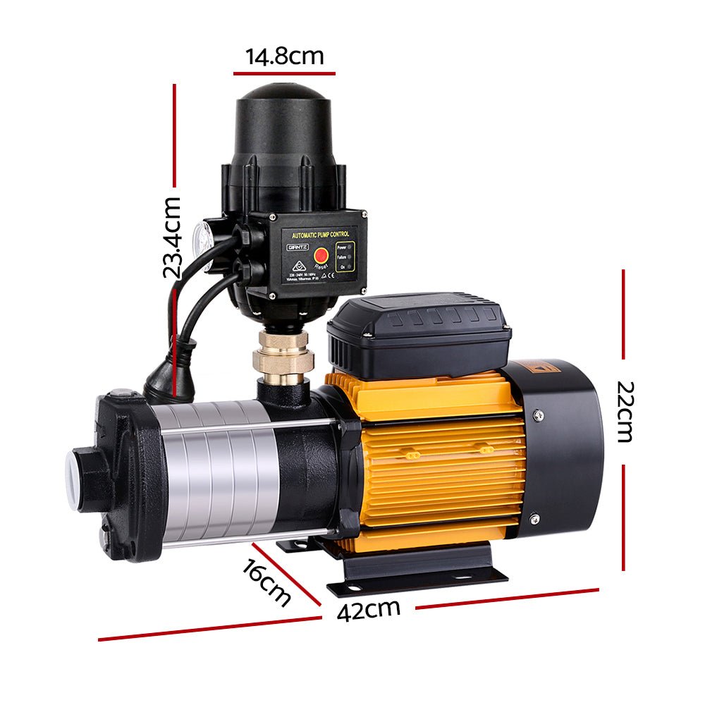 Giantz 2500W Multi Stage Water Pump - 200L/min - 70m Head