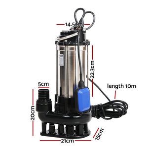 2.7HP Submersible Dirty Water Pump - 28,000L/H