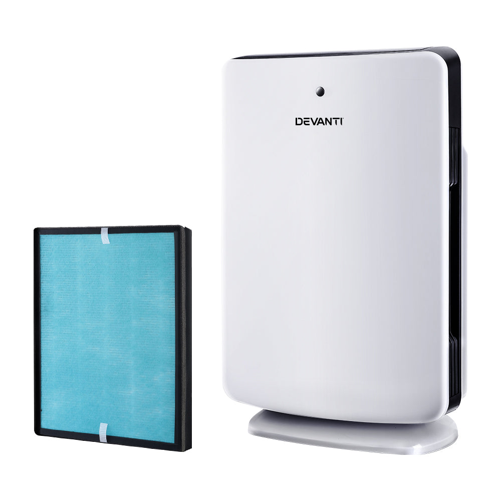 Devanti Air Purifier | Carbon HEPA Filter | Odour Cleaner | Home Office
