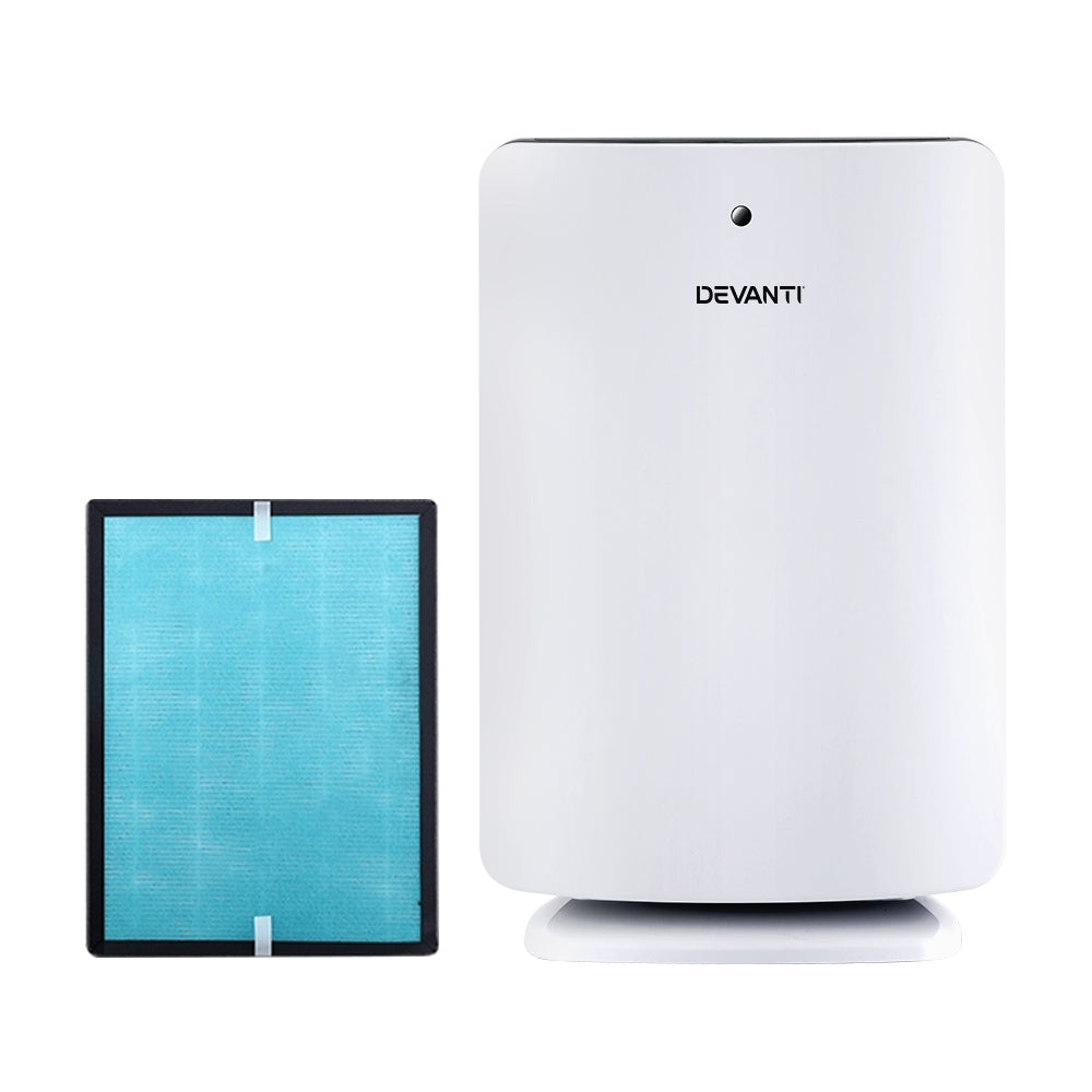 Devanti Air Purifier | Carbon HEPA Filter | Odour Cleaner | Home Office