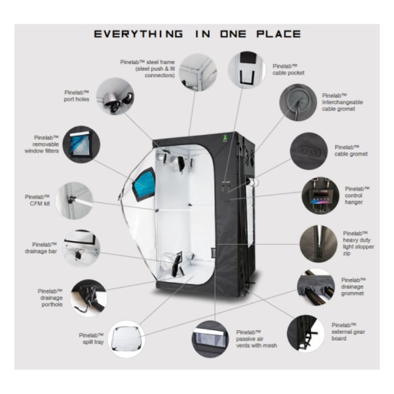 Pinelab Grow Tent - 120cm x 120cm