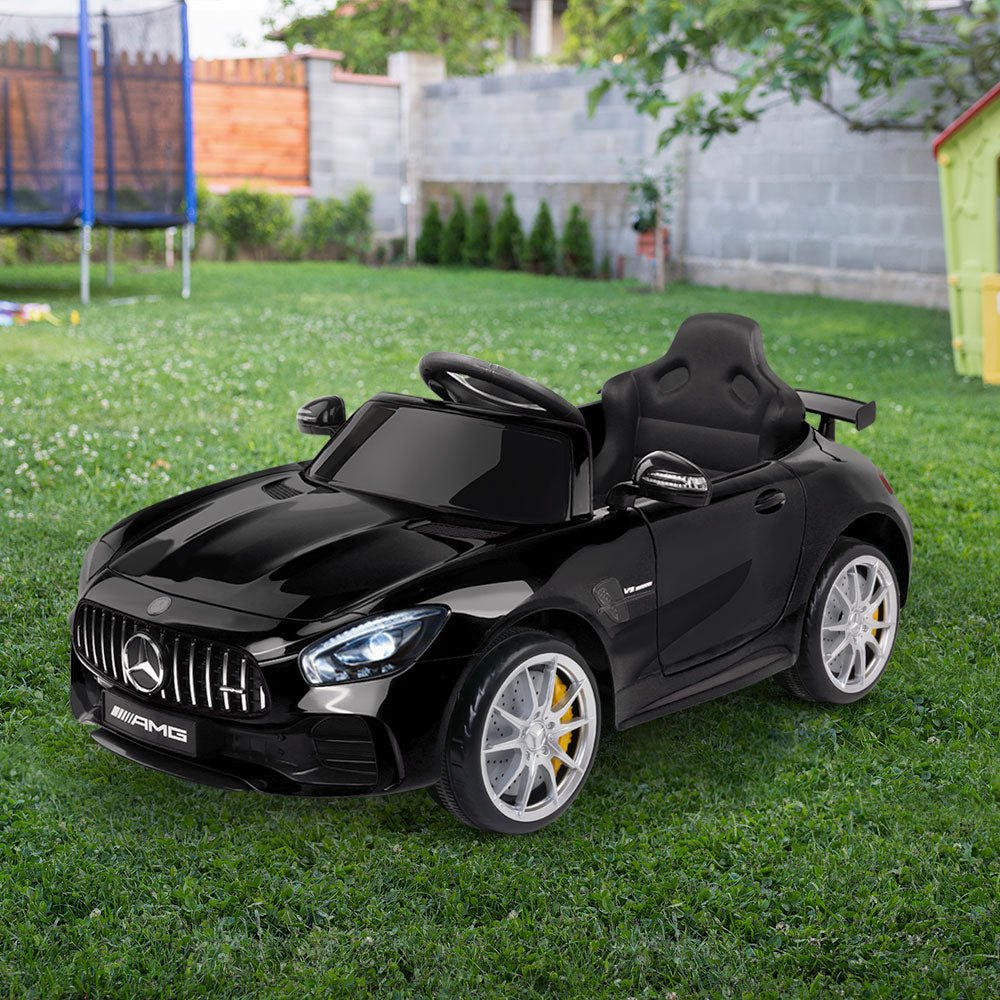 Kids Ride On Car MercedesBenz AMG GT R Electric Black - The Hippie House