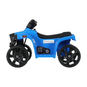 Kids Ride On ATV Quad Motorbike Car - 4 Wheeler Electric Toys | Battery Blue | Rigo