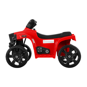 Kids Ride On ATV Quad Motorbike Car - 4 Wheeler Electric Toys | Battery Red | Rigo