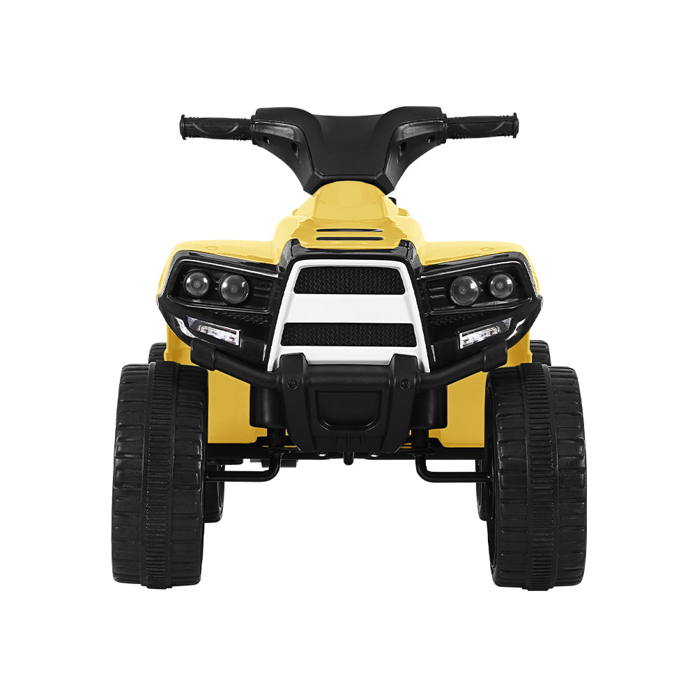 Kids Ride On ATV Quad Motorbike Car - 4 Wheeler Electric Toys | Battery Yellow | Rigo