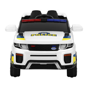 Ride On Car | Electric Patrol Police Toy | Remote Control 12V | White