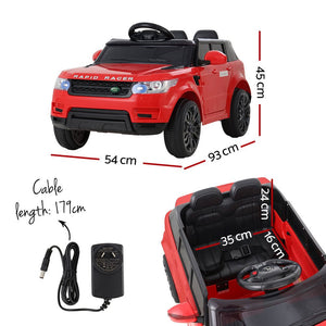 Kids Electric Ride On Car | 12V | Battery | Remote Control | Red