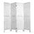 White 4 Panel Foldable Wooden Room Divider