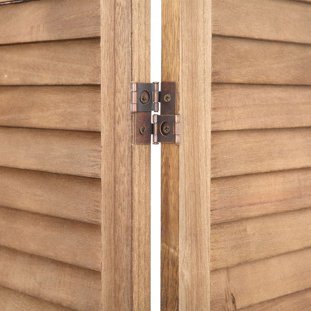 4 Panel Brown Room Divider / Privacy Screen (foldable)