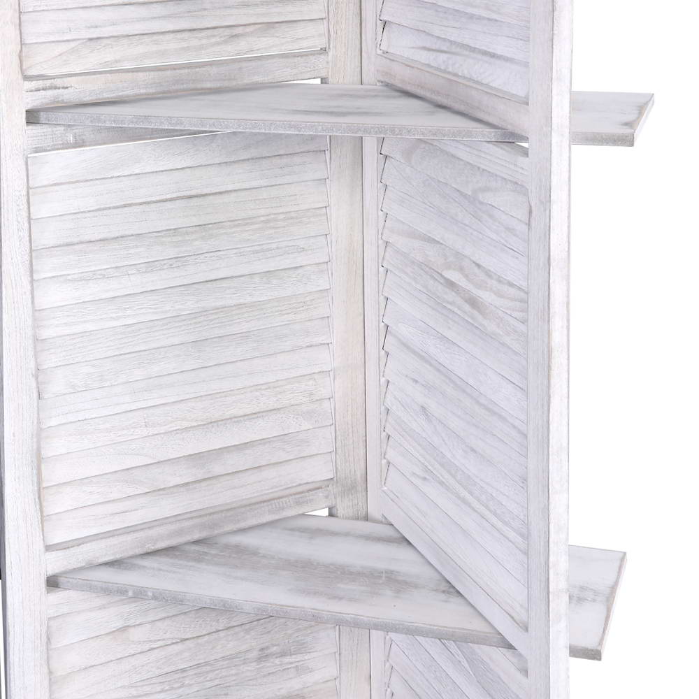 White 4 Panel Room Divider