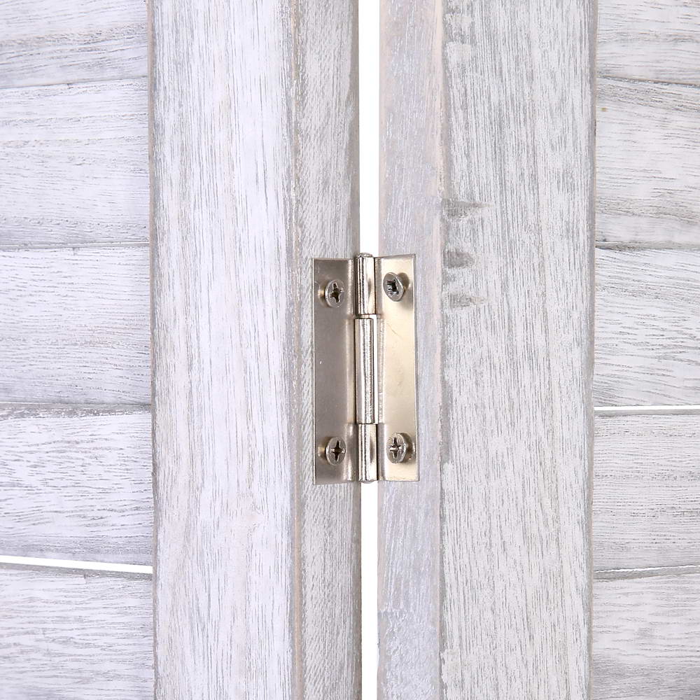 White 4 Panel Room Divider