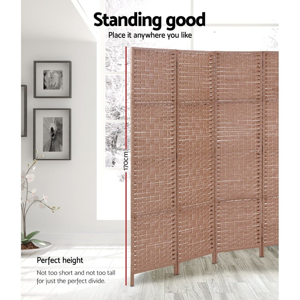 Foldable Timber 4 Panel Room Divider / Room Privacy Screen