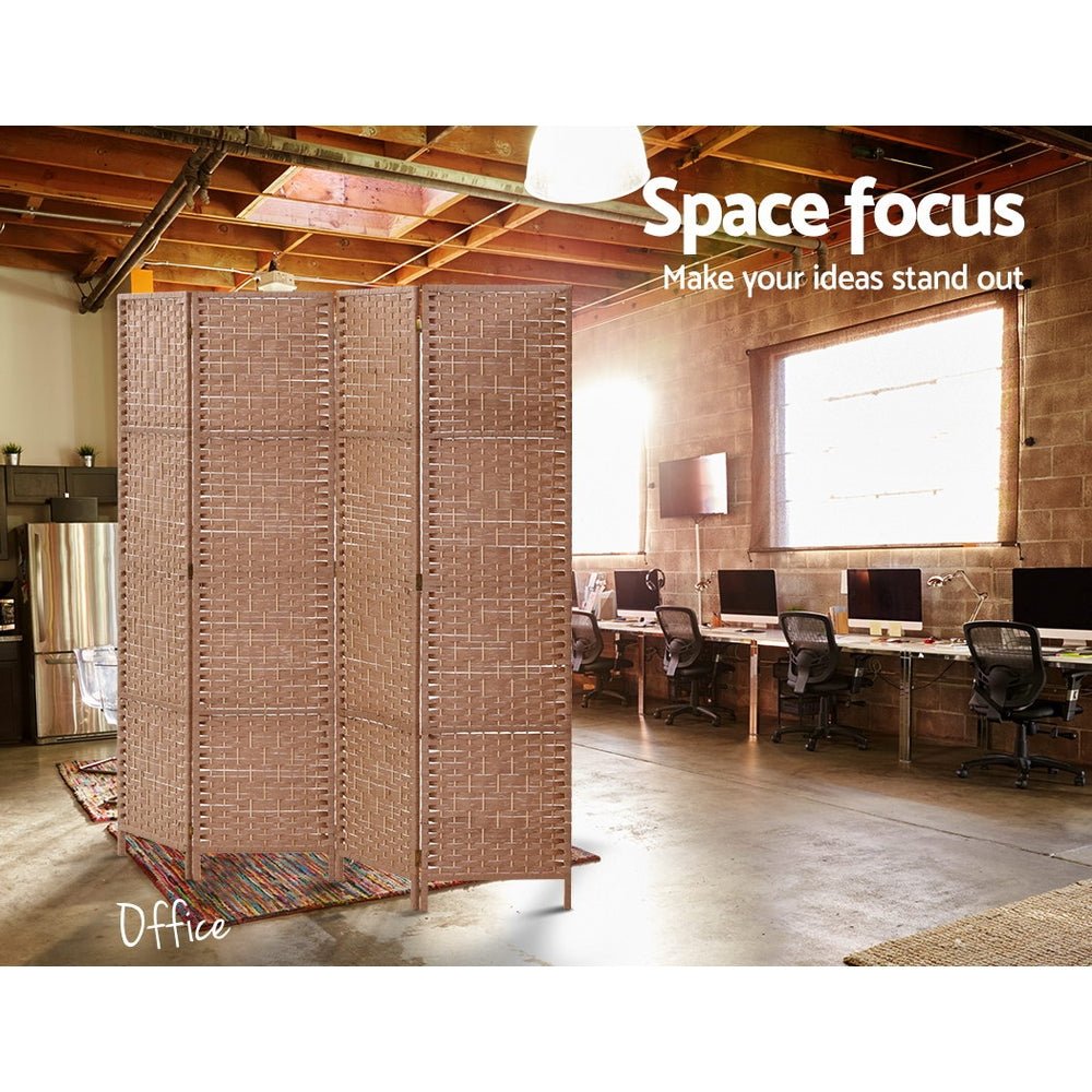 Foldable Timber 4 Panel Room Divider / Room Privacy Screen