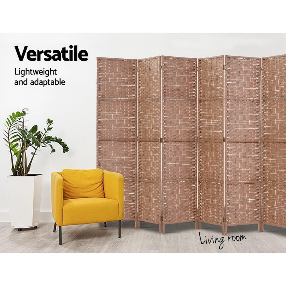 Foldable Timber 6 Panel Room Divider / Room Privacy Screen