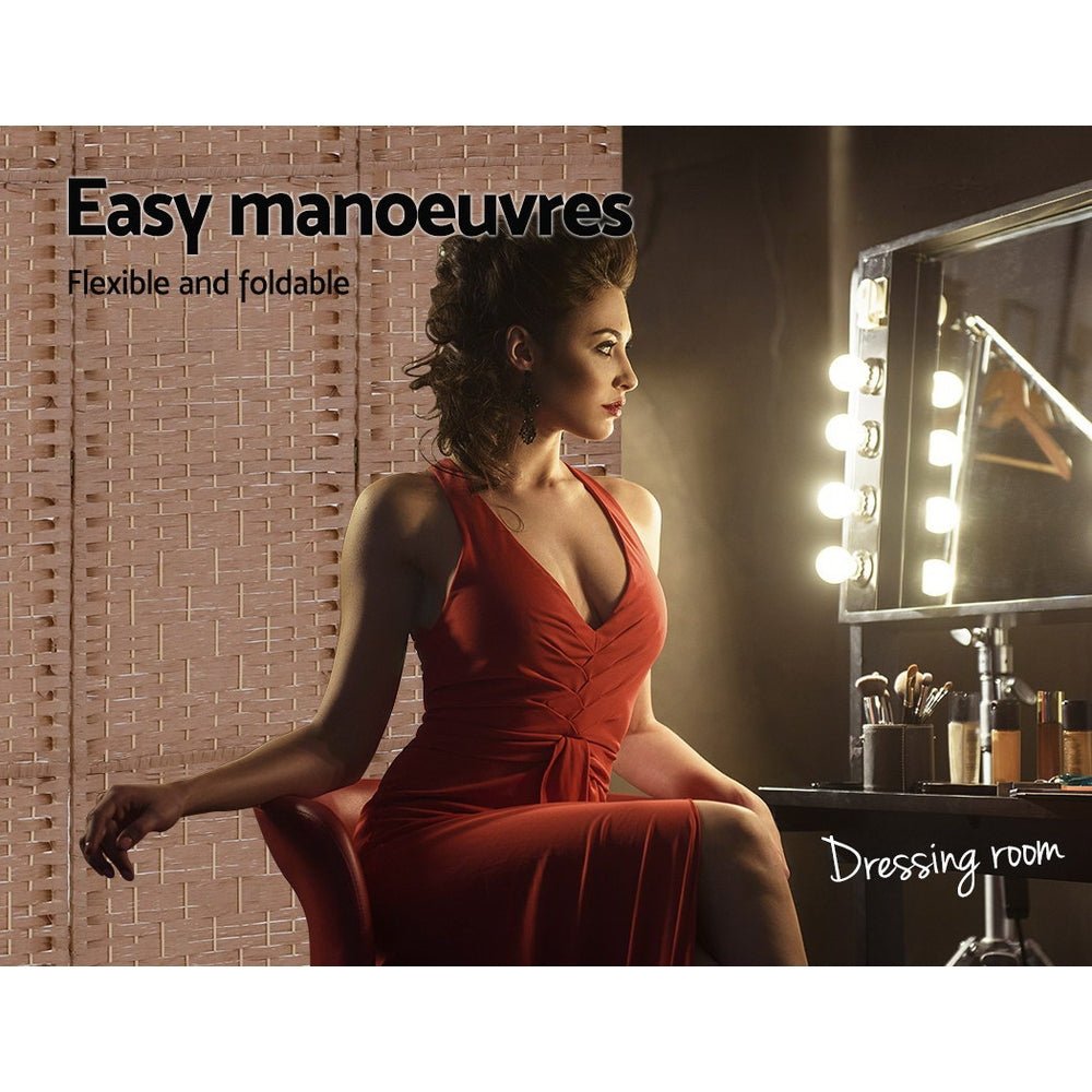 Foldable Timber 6 Panel Room Divider / Room Privacy Screen