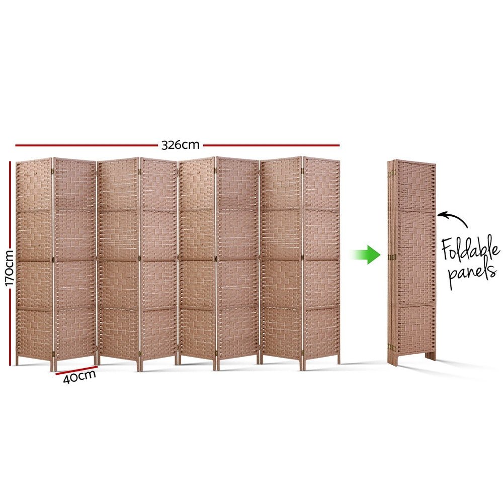 Foldable Timber 8 Panel Room Divider / Room Privacy Screen