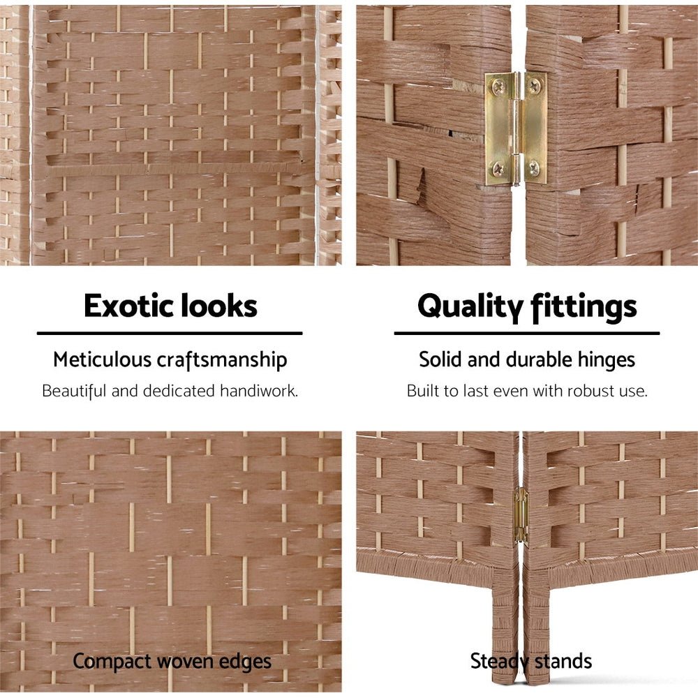 Foldable Timber 8 Panel Room Divider / Room Privacy Screen