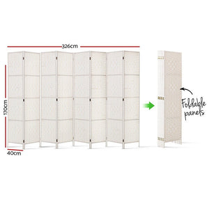Timber 8 Panel Room Divider / Screen Privacy