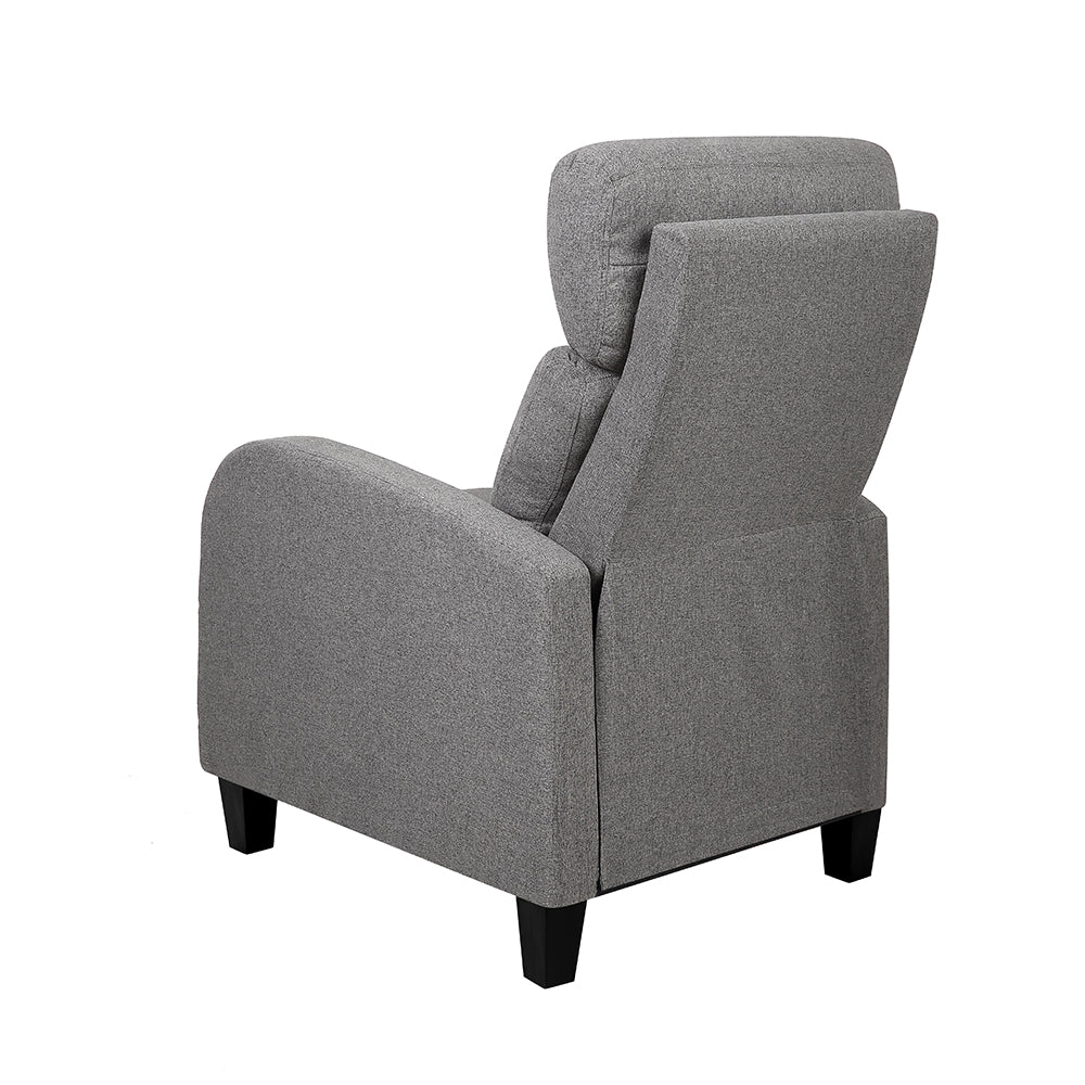 Grey Fabric Reclining Armchair