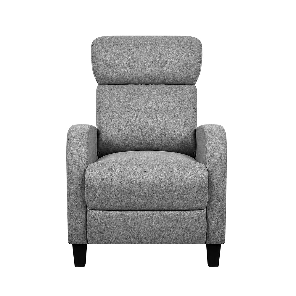Grey Fabric Reclining Armchair