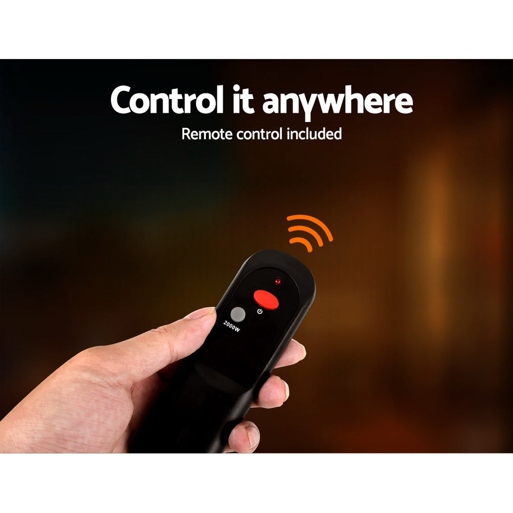 Devanti Electric Strip Heater | Infrared Radiant Heaters Remote Control - 2000W