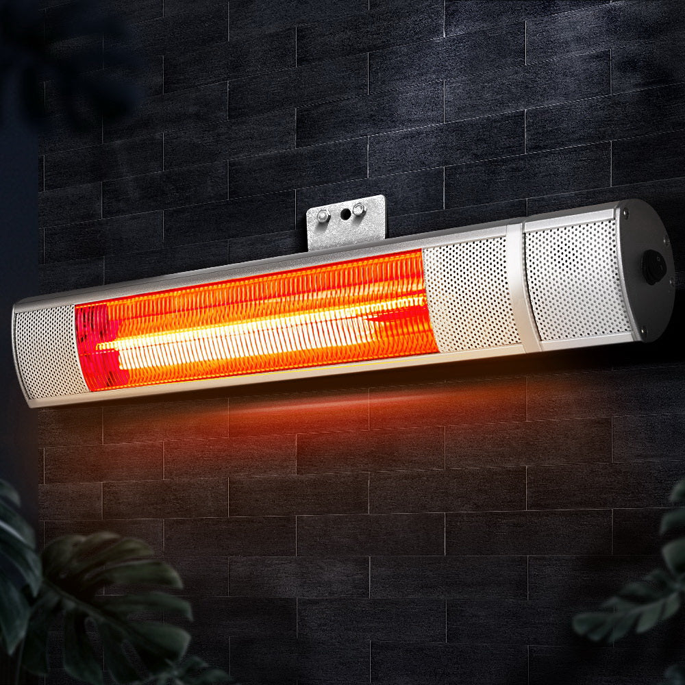 Devanti Electric Infrared Strip Heater | Radiant Heaters Remote Control - 2000W