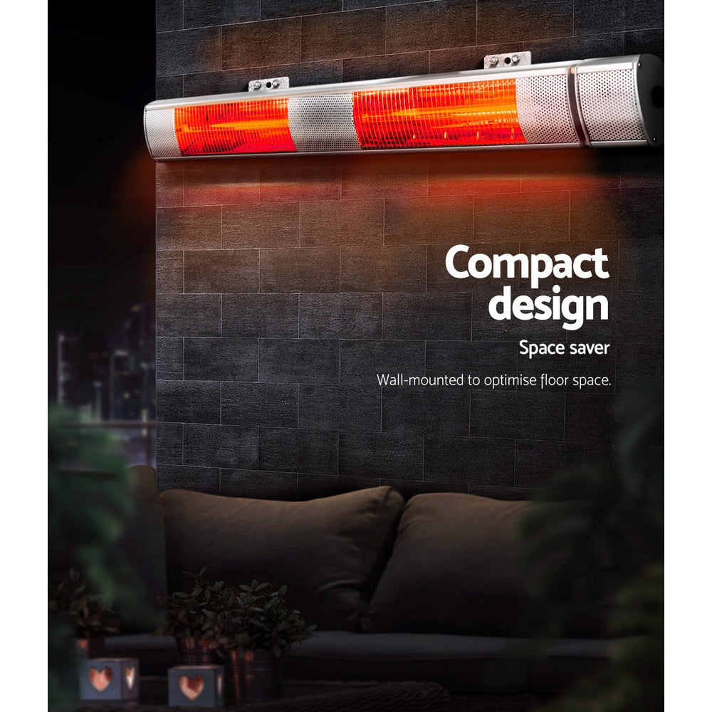 Devanti Electric Infrared Strip Heater | Remote Control | 3000W