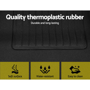 Weisshorn Car Rubber Floor Mats for Tesla Model 3 2021-2022 | Front and Rear