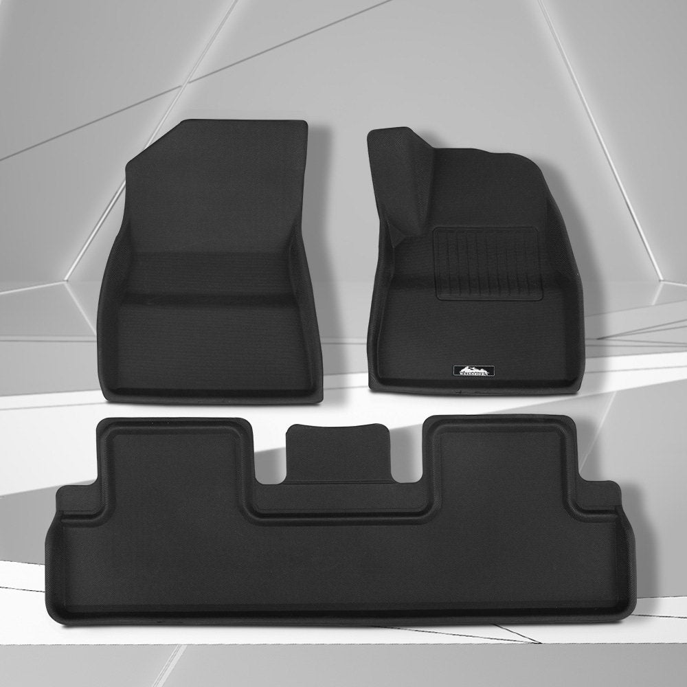 Weisshorn Car Rubber Floor Mats for Tesla Model 3 2021-2022 | Front and Rear