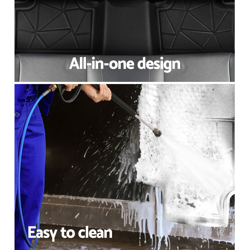 Weisshorn Car Rubber Floor Mats Compatible with Toyota RAV4 2019-2022 | Front and Rear