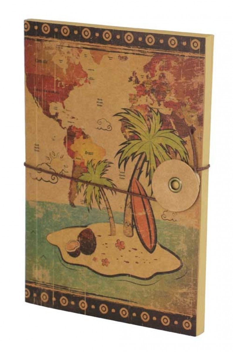 Retro Island Notebook
