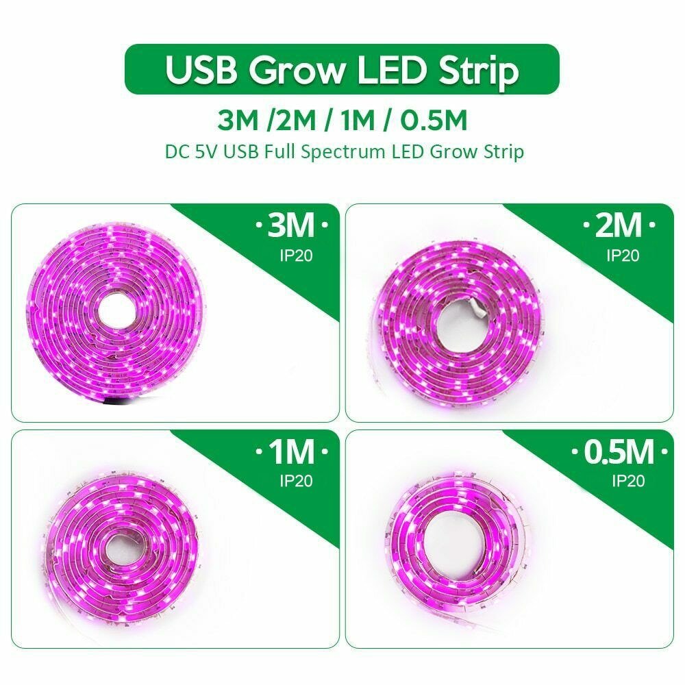 USB Propagation LED Grow Light Strips | Various Sizes