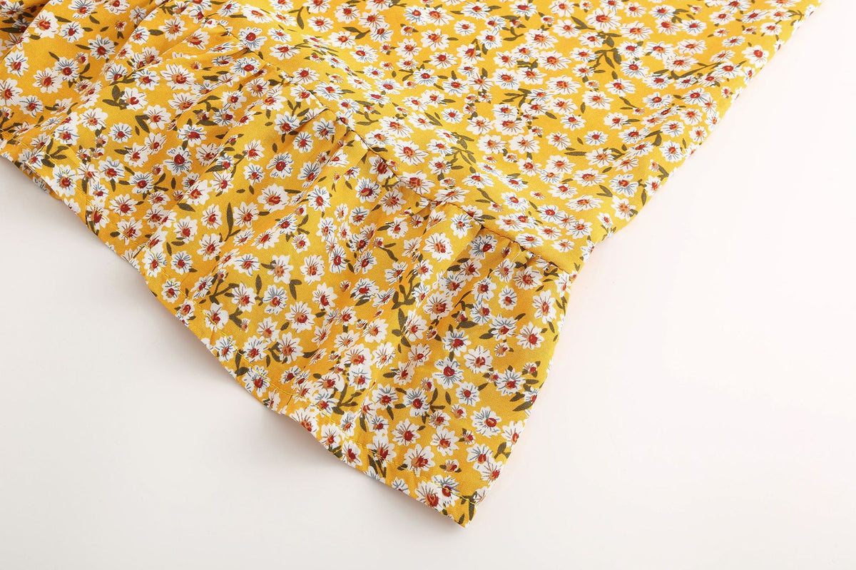 Women's Hippie Floral Sunflower Spaghetti Strapped Beach Dress | S-XXL | 3 Colours