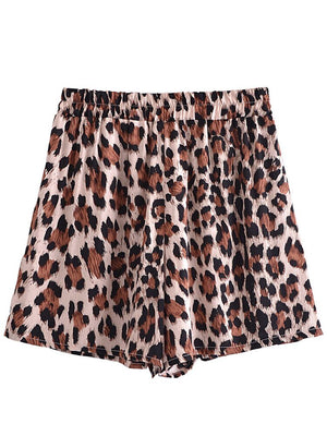 Women's Leopard Print Bohemian Pants | S-L