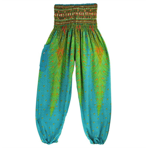 Women's Festival Styled Hippie Harem High Waisted Zumba Pants