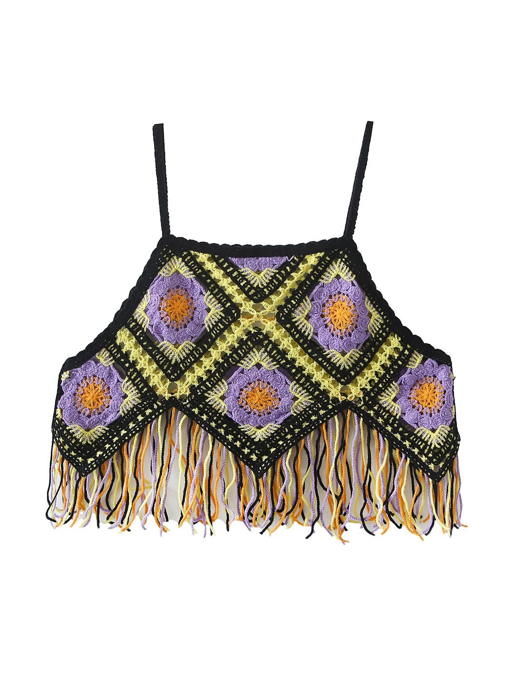 Bohemian Beach Crop Top With Tassels | Various Colours | Free Size
