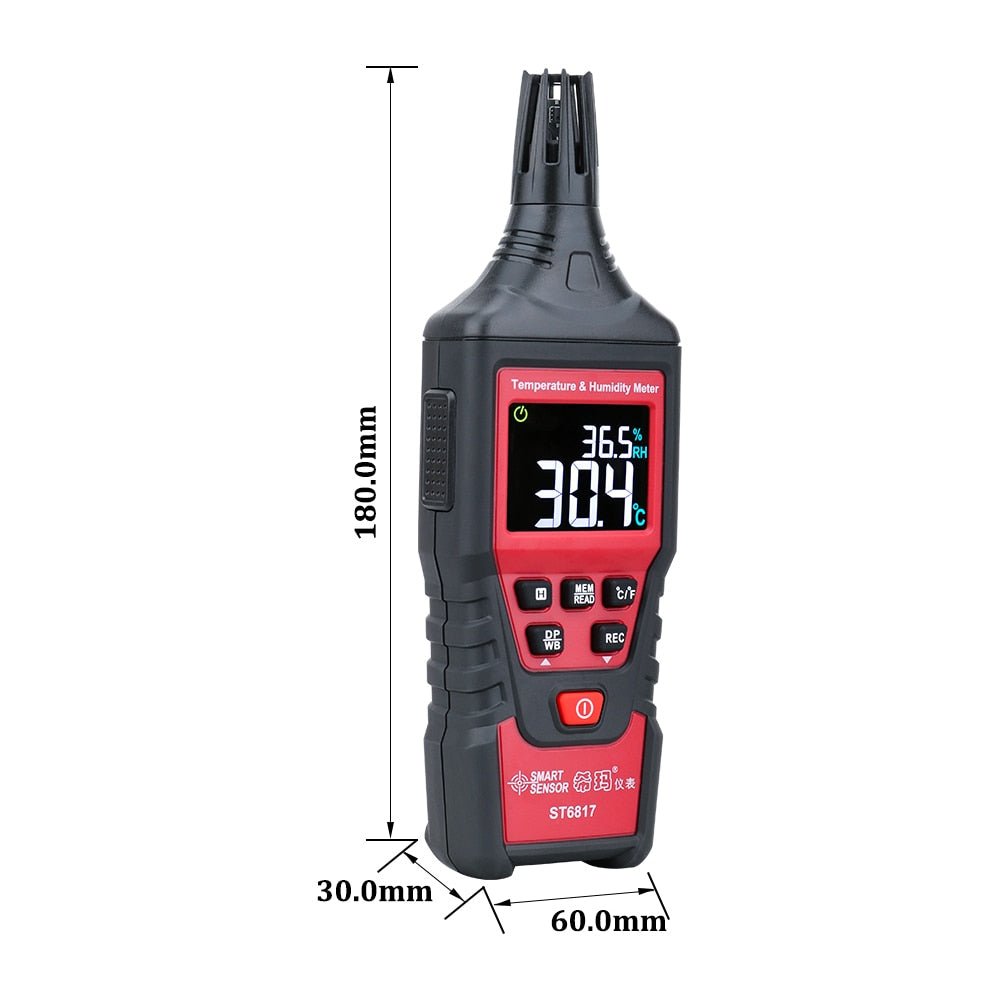 Digital Temperature & Humidity Meter | -20-60°C