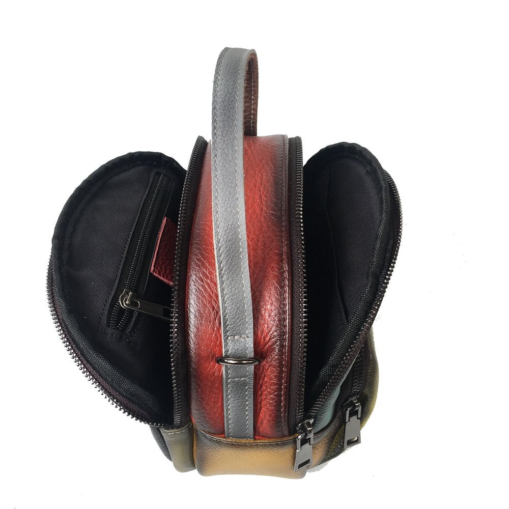 Cool Retro Styled Hippie Bag - Real Cow Leather