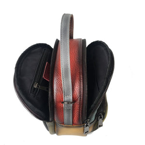 Cool Retro Styled Hippie Bag - Real Cow Leather