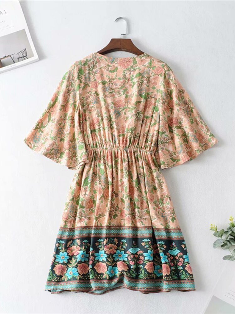 Beautiful Summer Bohemian Mini Dress | S-L
