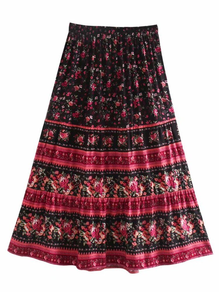 Cute Hippie Long Skirt | Bohemian Dance | S-L