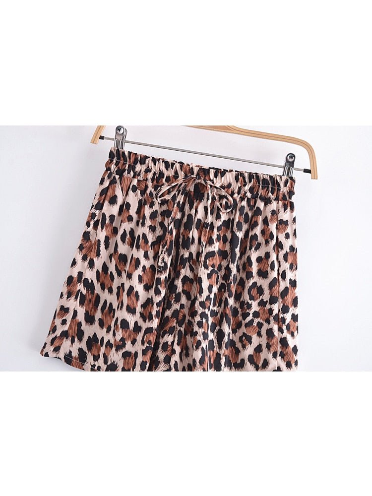 Women's Leopard Print Bohemian Pants | S-L