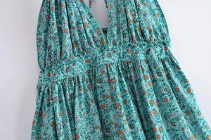 Women's Bohemian Beach Mini Dress | Strapless Sundress | S-L | Various Colours