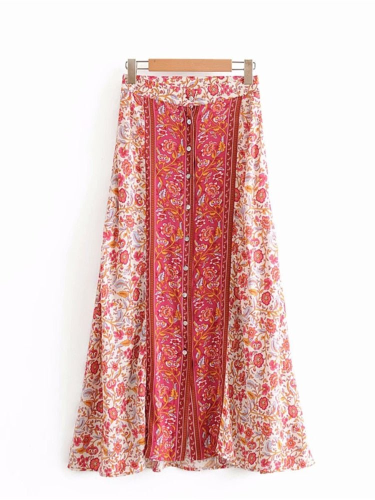 Real Hippie Long Maxi Bohemian Skirt | High Waisted | S-L | Various Colours